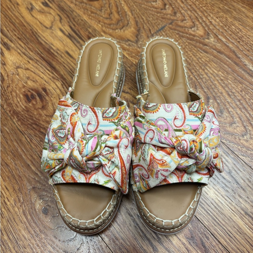 ANTONIO MELANI Paisley Knot Sandals - Multicolor
